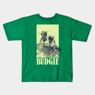 Modern Exotic Budgie Budgerigar Parrot Bird Lover Kids T-Shirt